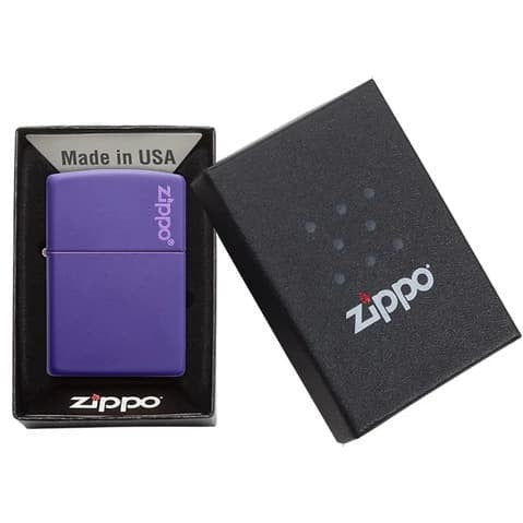 Zippo Classic Purple Matte Zippo Logo