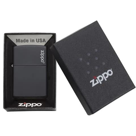 Zippo Black Matte with Zippo Logo