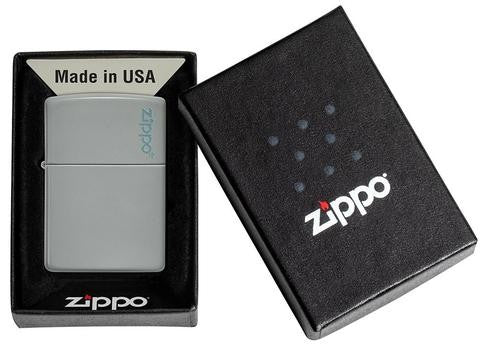Zippo Classic Flat Grey Zippo Logo 49452ZL