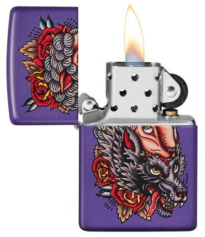 Zippo Wolf Design 49413