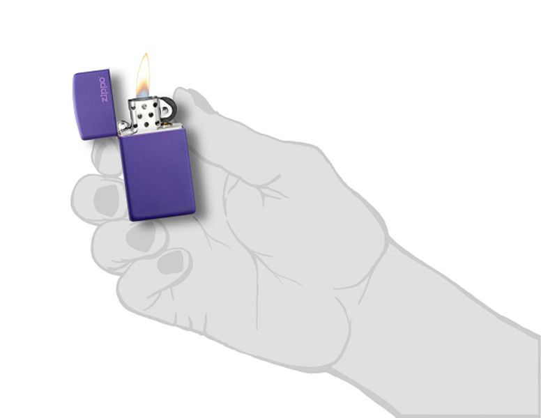 Zippo Slim® Purple Matte Zippo Logo 1637ZL