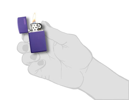 Zippo Slim® Purple Matte Zippo Logo 1637ZL