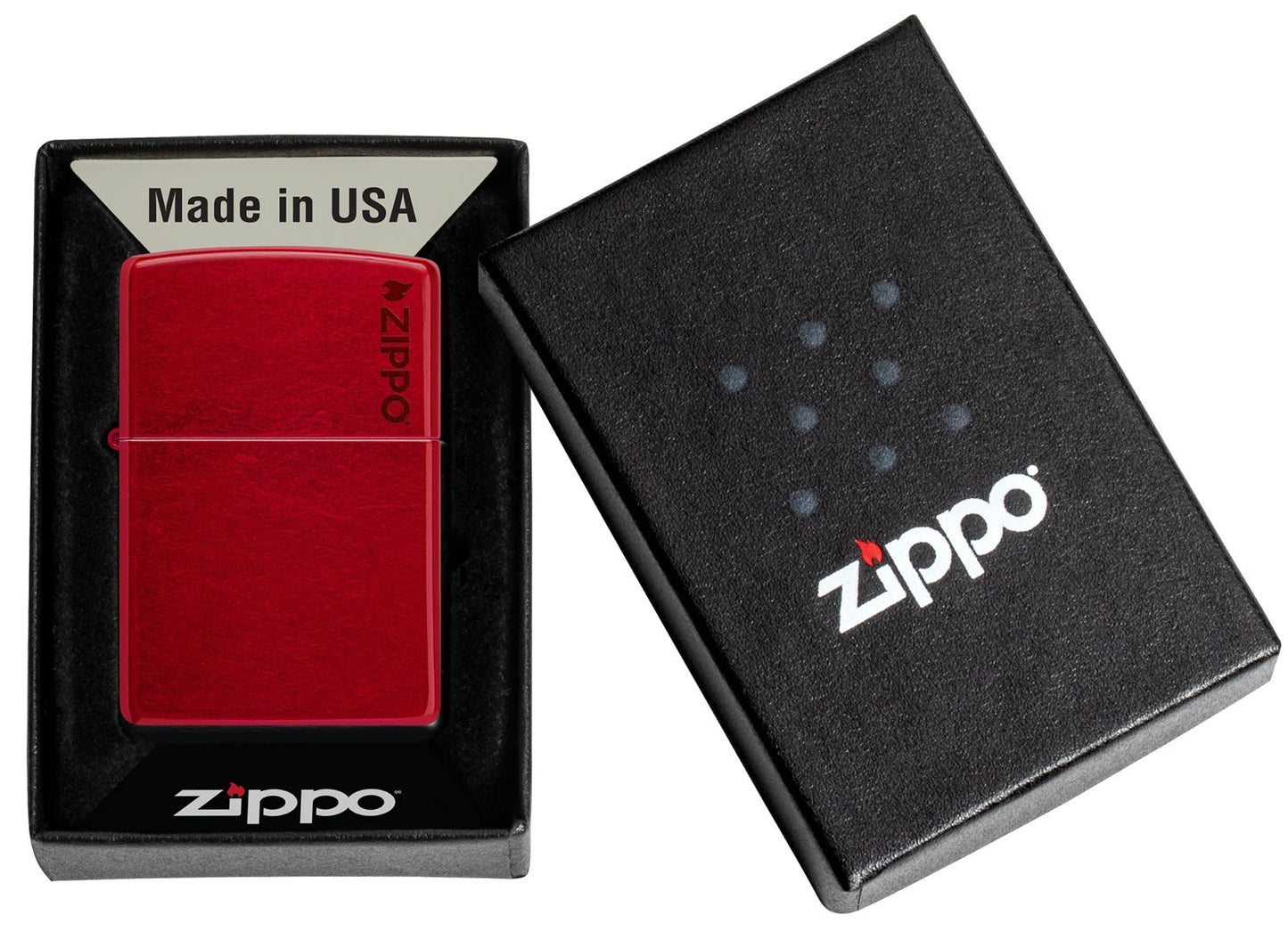 Zippo Classic Candy Apple Red Zippo Logo 21063ZL