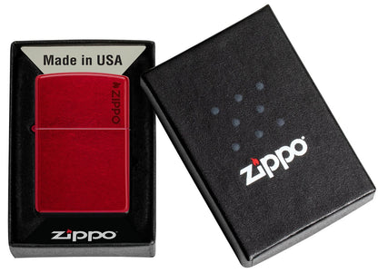 Zippo Classic Candy Apple Red Zippo Logo 21063ZL