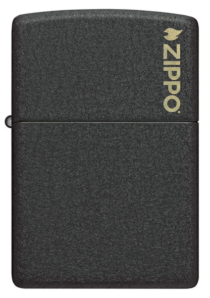 Zippo Classic Black Crackle® Zippo Logo 236ZL