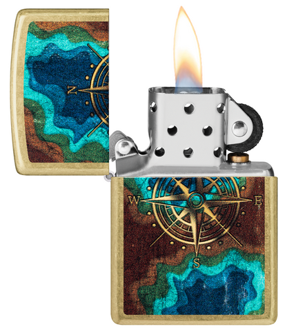 Zippo Topo Compass Design 47190