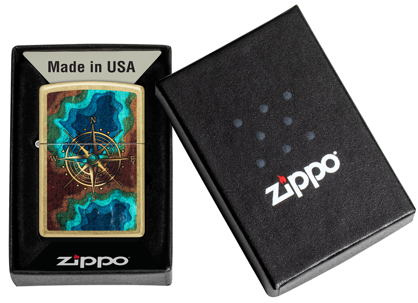 Zippo Topo Compass Design 47190