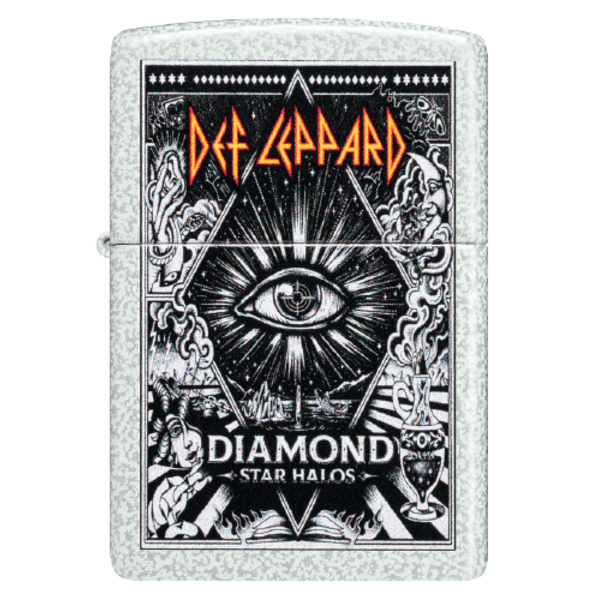 Zippo Def Leppard Diamond Star Halos Design 47196