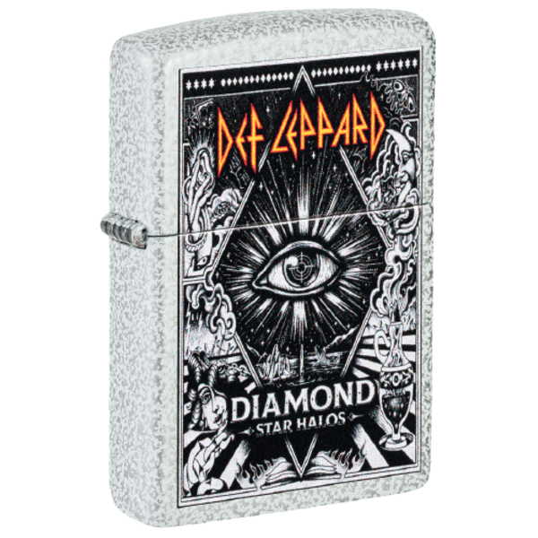 Zippo Def Leppard Diamond Star Halos Design 47196