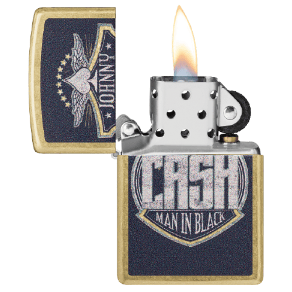 Zippo Johnny Cash Crest Design 47200