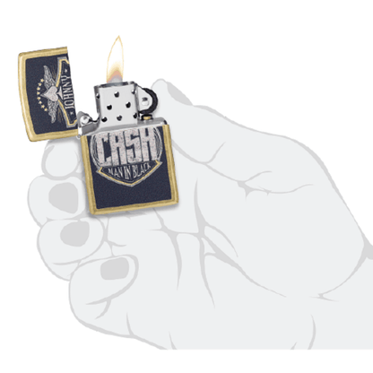 Zippo Johnny Cash Crest Design 47200