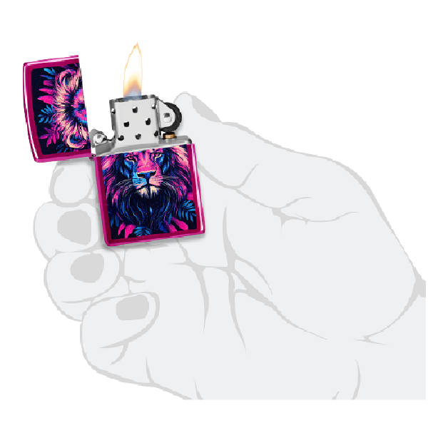 Zippo Multicolor Lion Design 47212