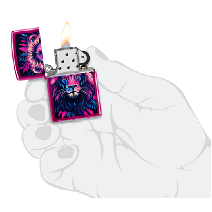Zippo Multicolor Lion Design 47212