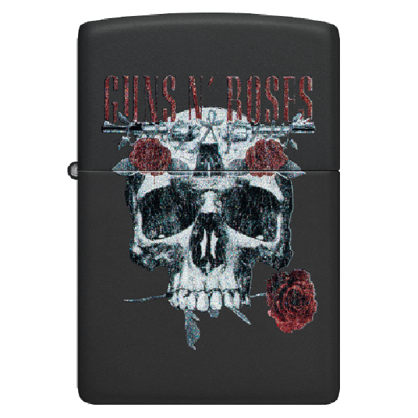 Zippo Guns N' Roses Flower Skull Design 47227