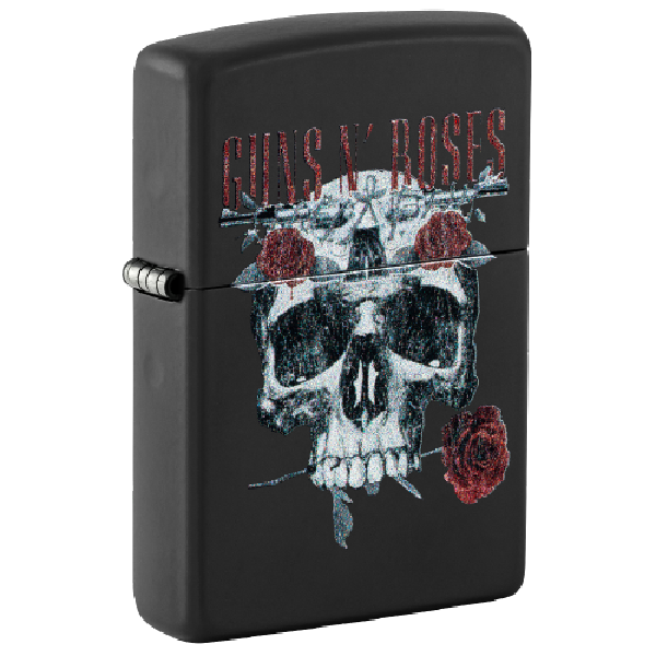 Zippo Guns N' Roses Flower Skull Design 47227