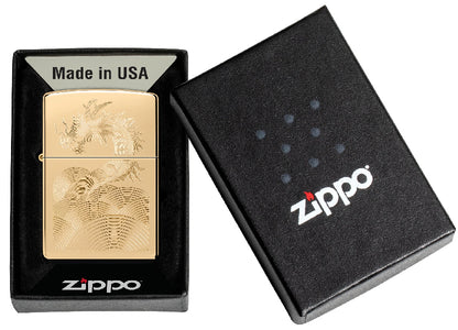 Zippo Golden Dragon Design 46822