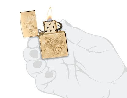Zippo Golden Dragon Design 46822