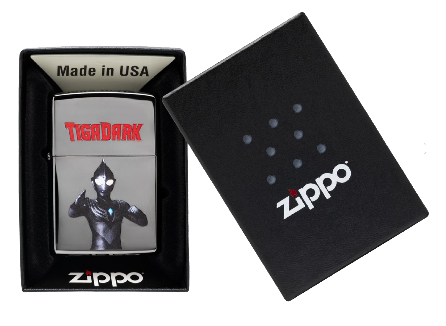 Zippo Ultraman Tiga Black Limited Edition - Japan Series CZA-2-46