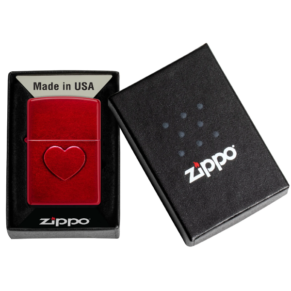 Zippo Stamped Heart Design 46588
