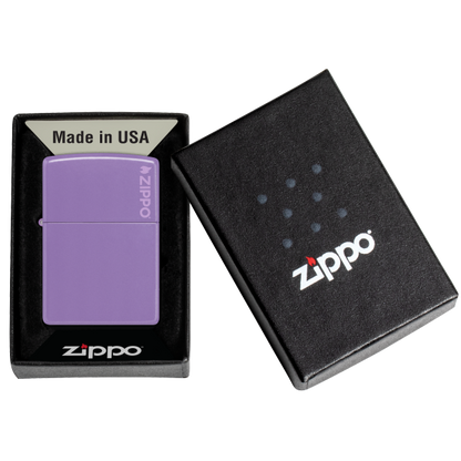 Zippo Classic Smoky Lavender Zippo Logo 46681zl