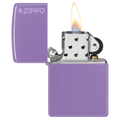 Zippo Classic Smoky Lavender Zippo Logo 46681zl