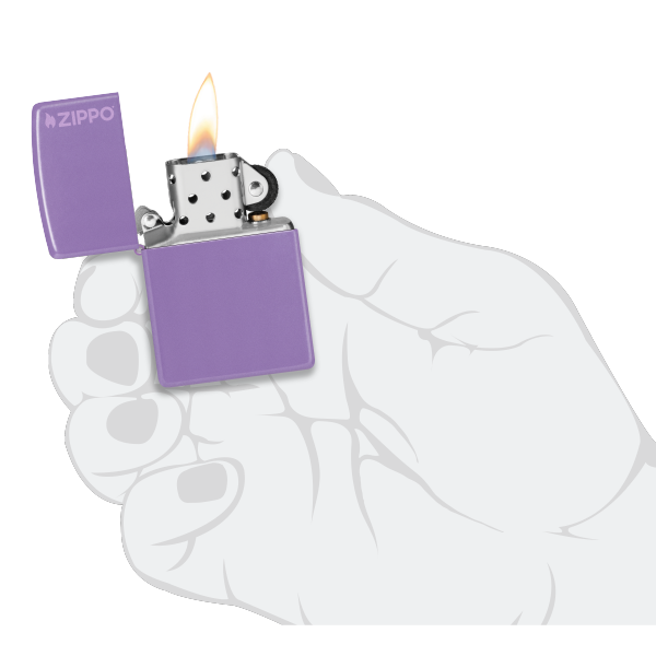 Zippo Classic Smoky Lavender Zippo Logo 46681zl