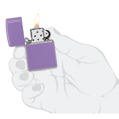 Zippo Classic Smoky Lavender Zippo Logo 46681zl