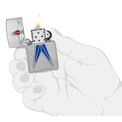 Zippo Red, White & Blue Star 48903