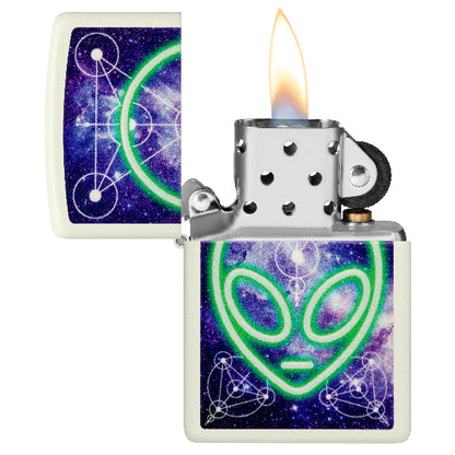 Zippo Glowing Alien Design 46288