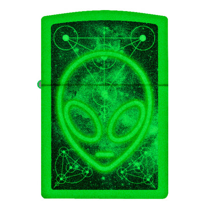 Zippo Glowing Alien Design 46288