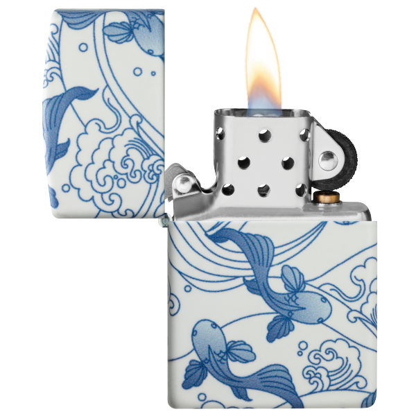 Zippo Porcelain Koi Design 46948
