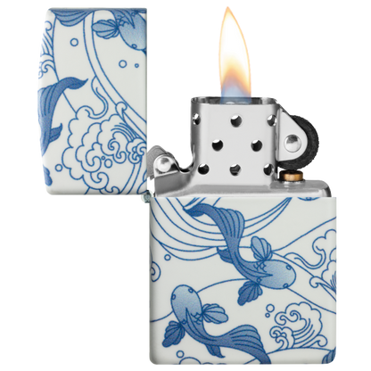 Zippo Porcelain Koi Design 46948
