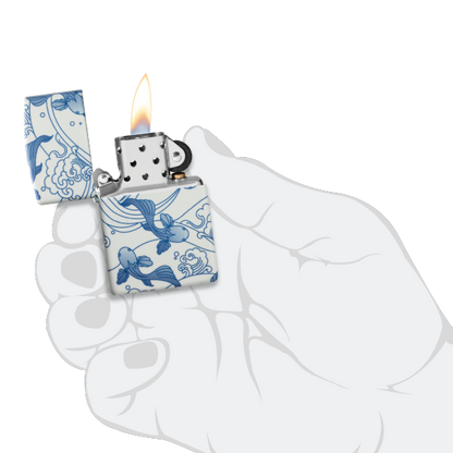 Zippo Porcelain Koi Design 46948