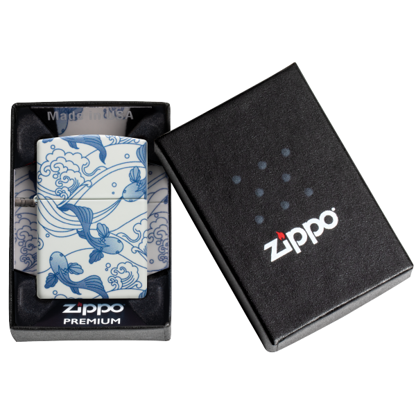 Zippo Porcelain Koi Design 46948