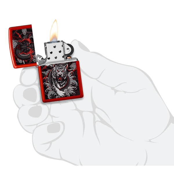 Zippo Dragon Tiger Design 48933