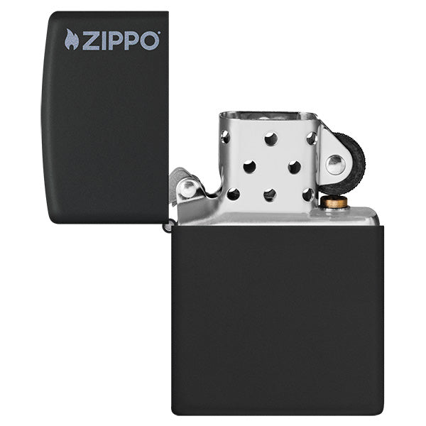 Zippo Black Matte with Zippo Logo