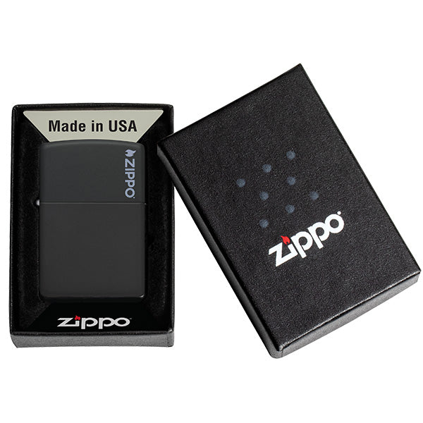 Zippo Black Matte with Zippo Logo