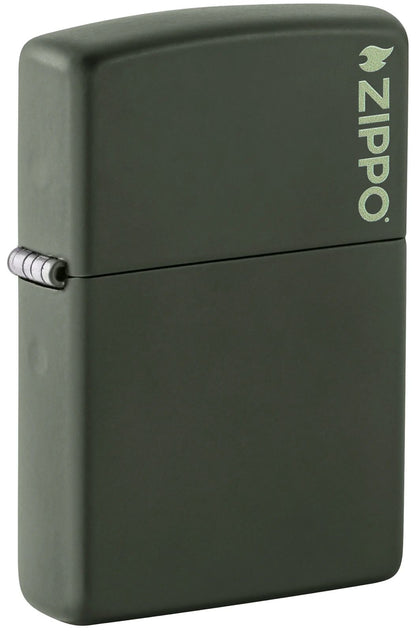 Zippo Green Matte with Zippo Logo