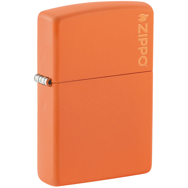 Classic Orange Matte Zippo Logo