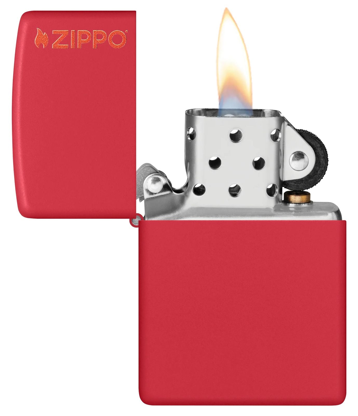 Zippo Red Matte with Zippo Logo
