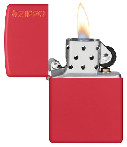 Zippo Red Matte with Zippo Logo