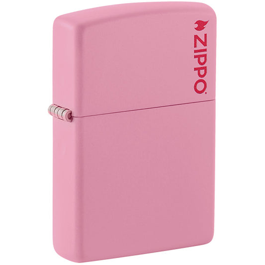 Zippo Classic Pink Matte Zippo Logo 238ZL
