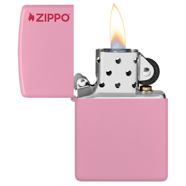 Zippo Classic Pink Matte Zippo Logo 238ZL