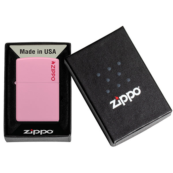 Zippo Classic Pink Matte Zippo Logo 238ZL