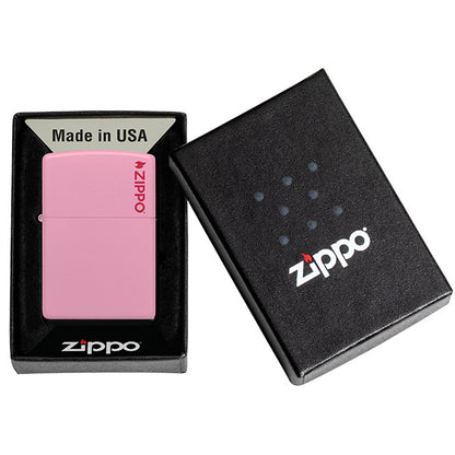 Zippo Classic Pink Matte Zippo Logo 238ZL