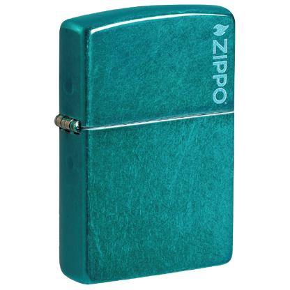 Zippo Classic Candy Teal Zippo Logo 24004ZL