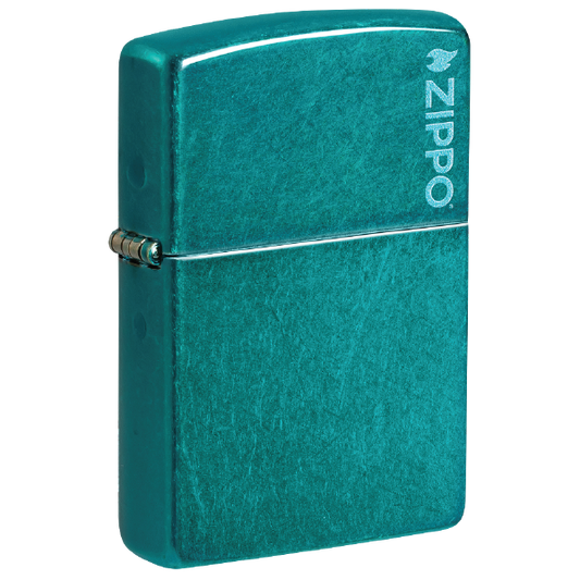 Zippo Classic Candy Teal Zippo Logo 24004ZL