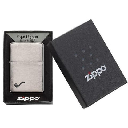 Zippo Pipe Brushed Chrome