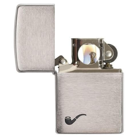 Zippo Pipe Brushed Chrome