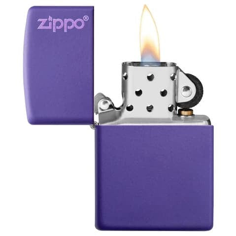 Zippo Classic Purple Matte Zippo Logo